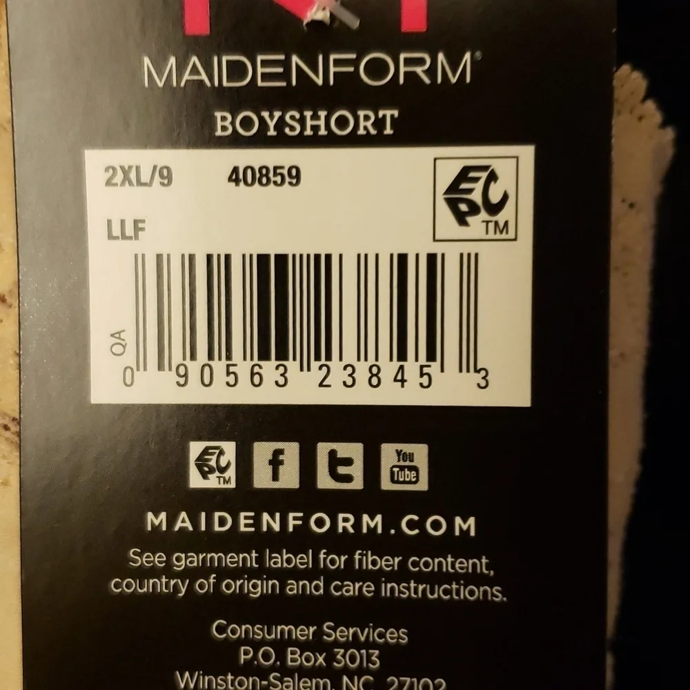 Maidenform Dream Lace Trimmed Nude Boyshort Size 2X